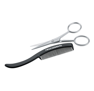 Moustache Scissors & Comb