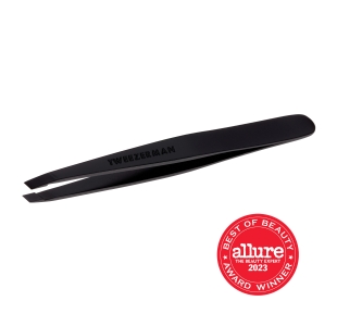 Black Matte Slant Tweezer