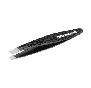 Black Leopard Mini Slant Tweezer