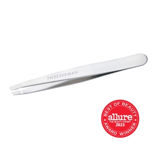 Platinum Silver Slant Tweezer